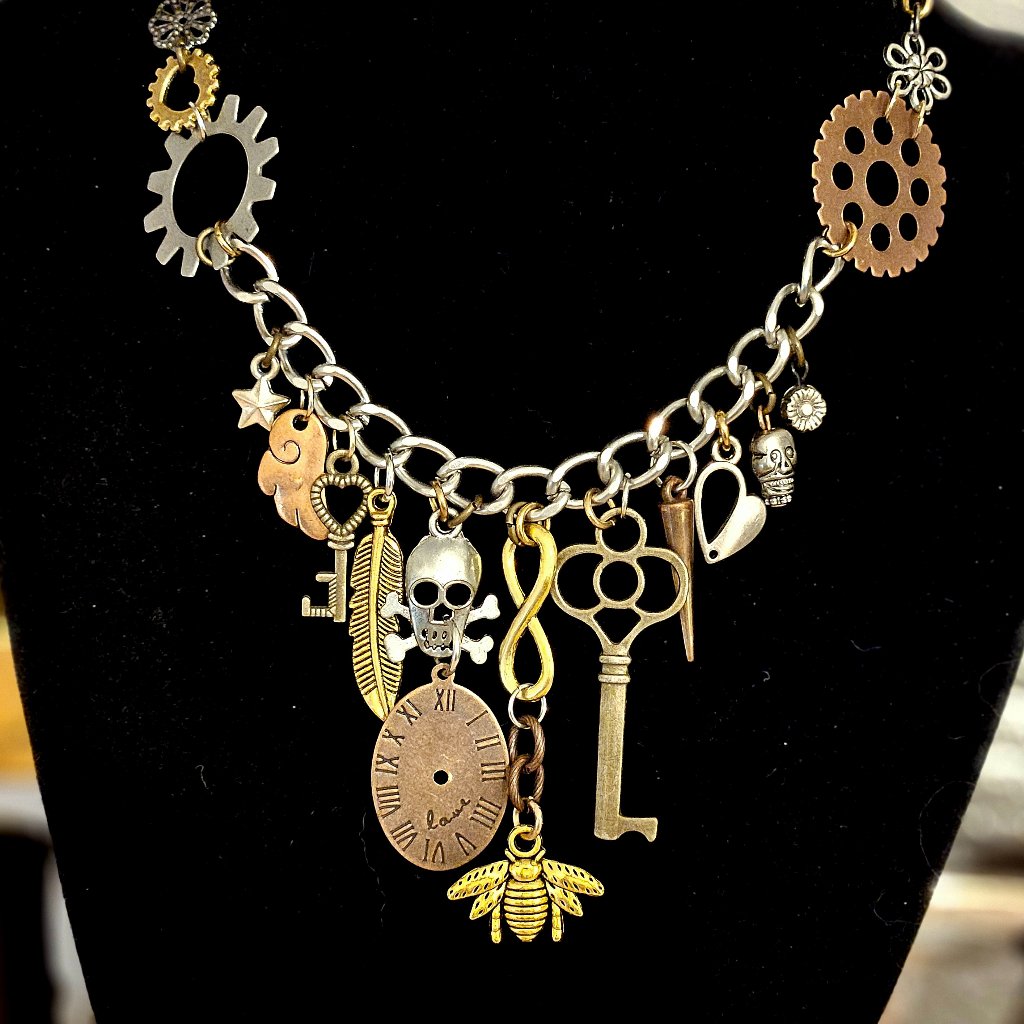 Lmg#594 Basic Cleverlee Fringe Charm Necklace
